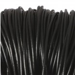 Zdjęcie - Rzemień naturalny lakierowany czarny 3mm